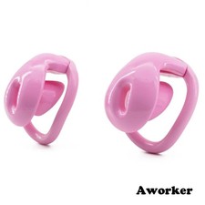 Male Chastity Cage with 4 Size Rings Sissy Resin Chastity Device Cb Lock for Men