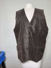 Cripple Creek Leather Vest Men s Size L Brown
