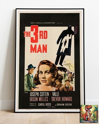 The Third Man Orson Welles V2: Repro Filmposter XXL bis 36''x24''