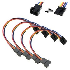 MEETOOT 4PCS 17.5cm/6.89inch Fan Adapter Cable CPU Fan 5 Pin to 4 Pin