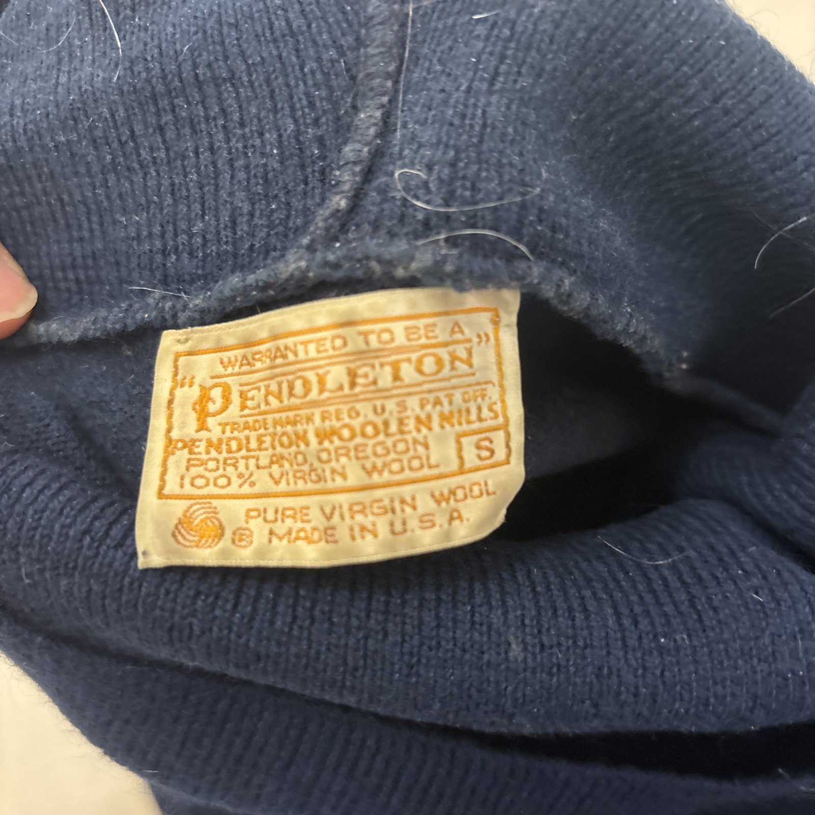 Pendleton Gray 100% Virgin Wool Pullover  Turtlen… - image 3