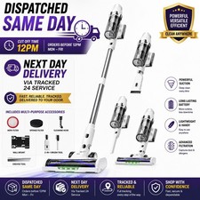 Image of 48000Pa Cordless Vacuum Cleaner 580W 65Min Anti Tangle LED Pet Hair HEPA+ UK