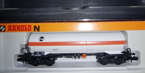 Arnold 4370   4-achsiger Kesselwagen " EVA" der DB in OVP; Spur N | Zustand: Neu