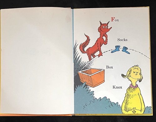 Dr. Seuss FOX IN SOCKS 1965 1st Edition - Hardcover with Dust Jacket (Good) - Foto 8 di 13