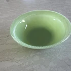 Fire King Jadeite Jane Ray Green Ribbed Fruit Dessert Cereal Bowl 8 1/4”