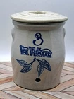 Red Wing Stoneware Ice Water Cooler Blue Birch Leaf 3 Gallon Mini Replica