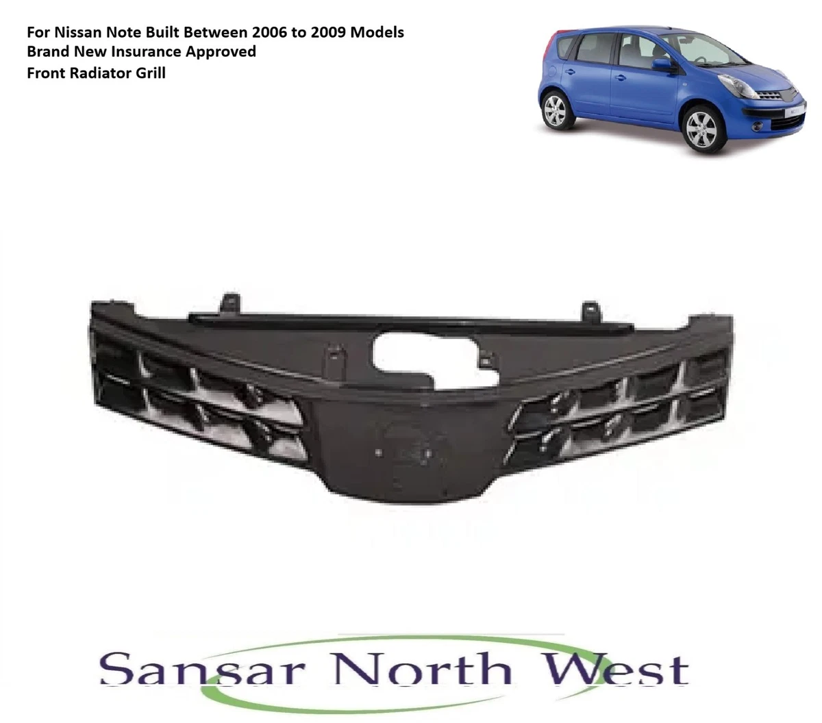 Car Grilles for Nissan Note for sale | eBay UK