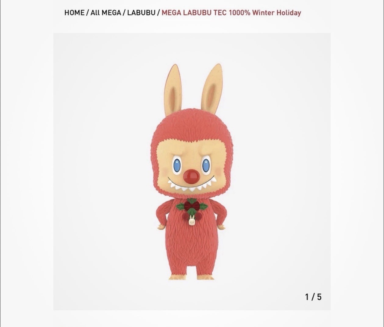 SOLD OUT MEGA LABUBU TEC 1000% Winter Holiday! IN HAND and READY TO SHIP!