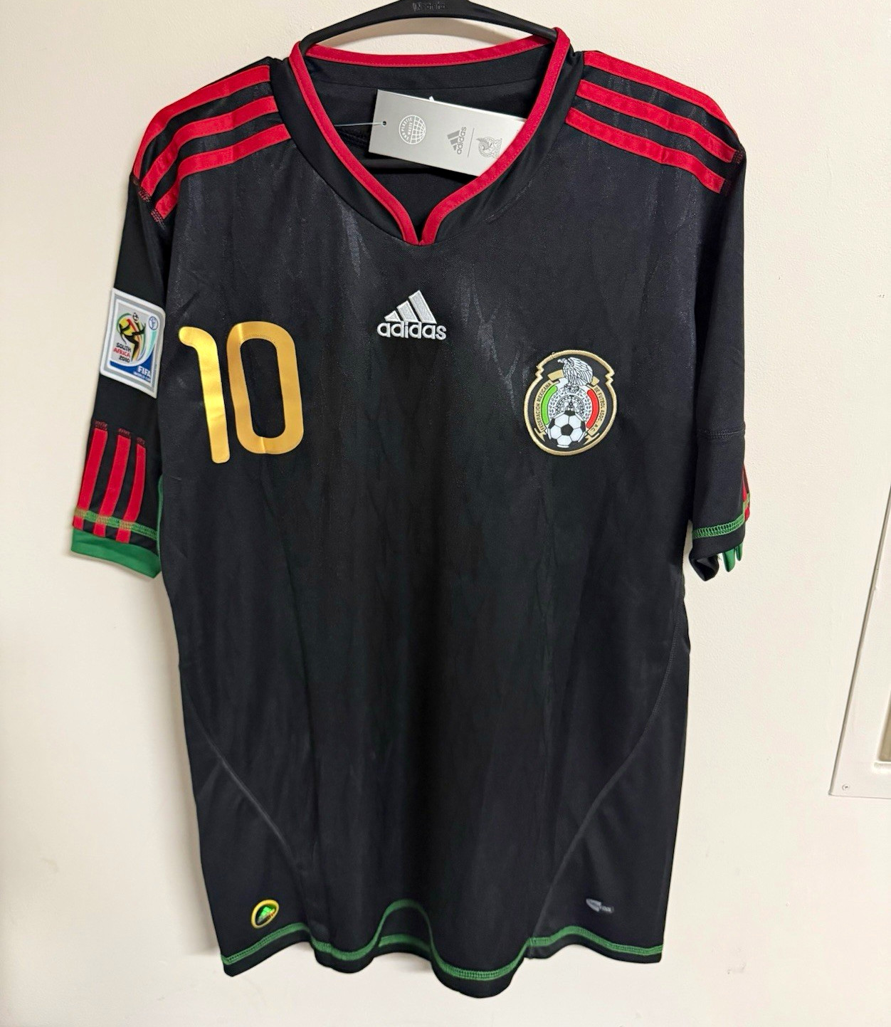 2010 Mexico Away Retro Giovani Dos Santos #10 Vintage Iconic Black 2010 L
