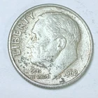 1962 ROOSEVELT SILVER DIME - 90% SILVER - CIRCULATED COIN #5094