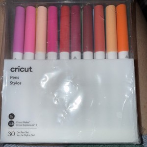 Cricut Pens 30 Pak Multi Color Gel Pen Marker Set 1.0mm Cricut  NEW!!! 2008026