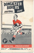 Doncaster v Peterborough United 1960/1961 Posh's 1st season in Football League