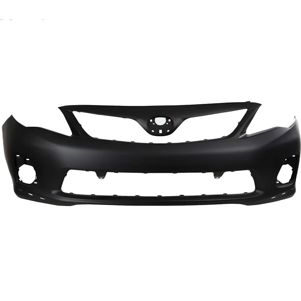 Front Bumper Cover Primed Plastic & Headlights Kit For 2011-2013 Toyota Corolla Foto 2 de 4