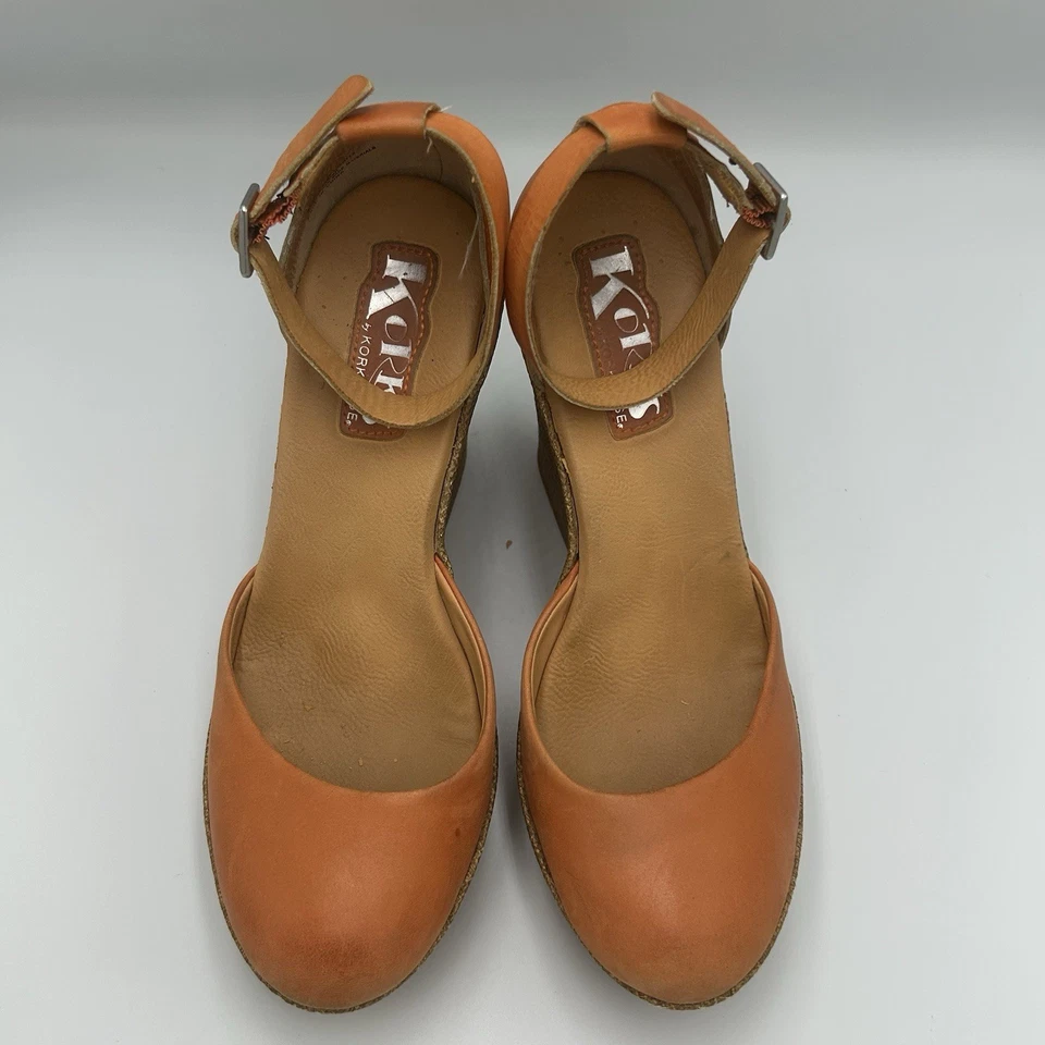 Korks By Kork Ease Orange Heels Wedge Platform Size 8 Women’s  - Image 3 of 4