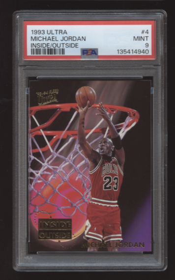 1993-94 Fleer Ultra Michael Jordan Inside/Outside Insert #4 PSA 9