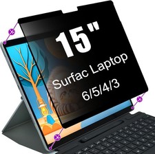 Privacy Screen Protector for Microsoft Surface Laptop 6/5/4/3 15" - Anti-Spy F