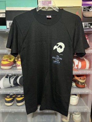 Vintage Phantom Of The Opera Shirt Mens M Black Grunge 1986 80s Streetwear