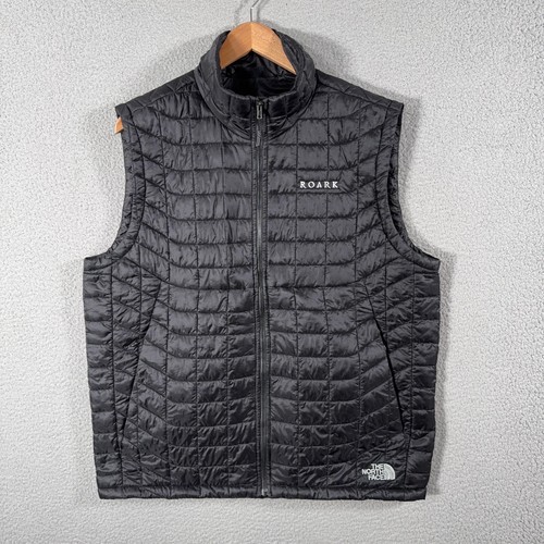 The North Face ThermoBall Trekker Vest Mens Large Black Roark Full Zip NF0A3LHD