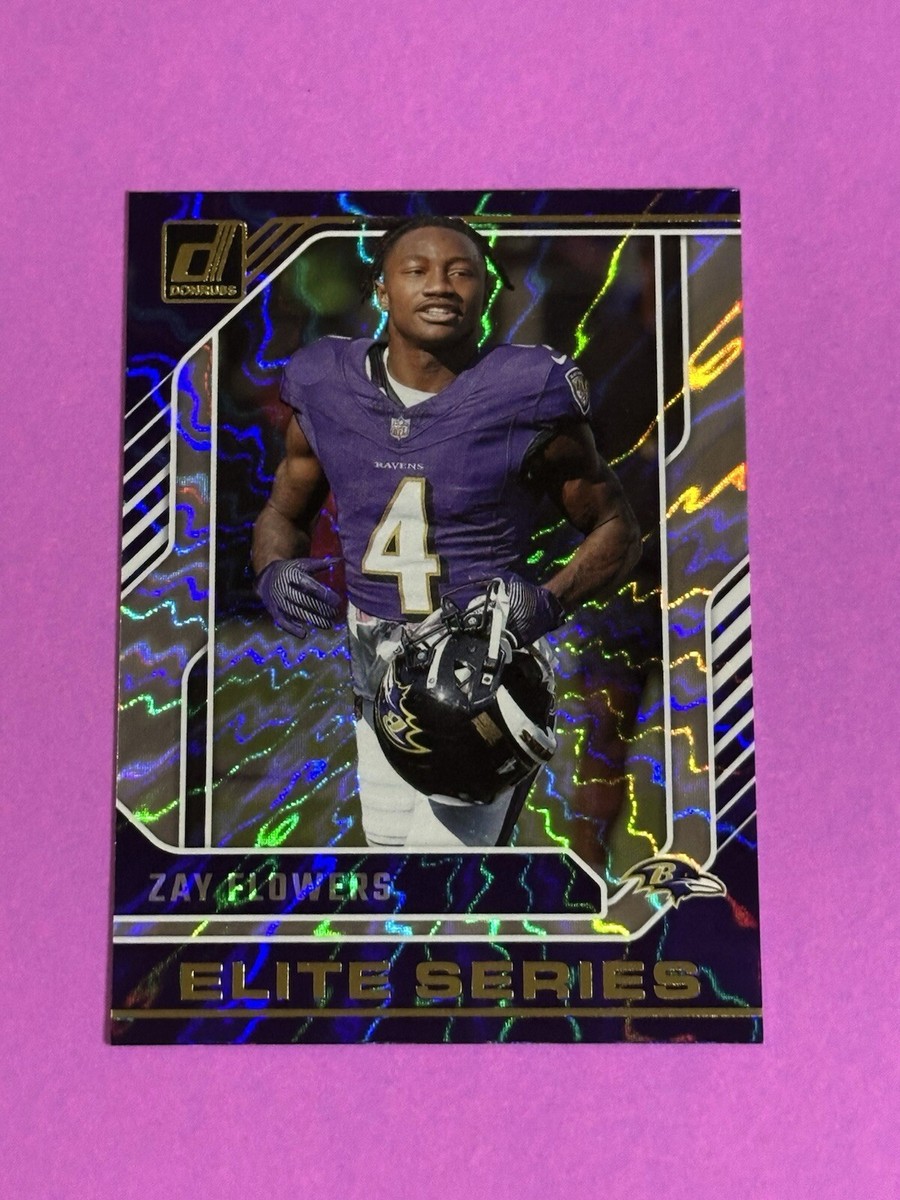 2024 Panini Donruss Zay Flowers Elite Series #18 Baltimore Ravens