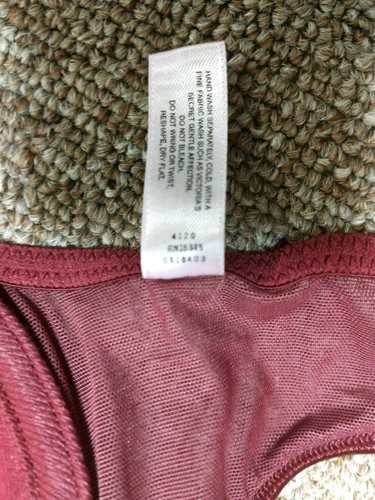 Victorias Secret Vintage Malla Moldeada Alambre 34C Borgoña Nuevo Sin Etiquetas - Imagen 5 de 5