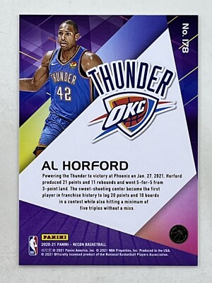 Al Horford 2020-21 Panini Recon Holo Purple /49 #178 NBA Thunder