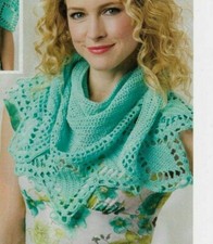 POINT PLEASANT WRAP SHAWL WOMEN'S CROCHET PATTERN INSTRUCTIONS
