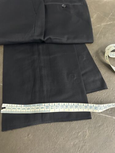 Traje Hombre Negro Fresco Lana Made IN Italy 46 48 50 52 54 56 58 60 Dr 6 Boda - Imagen 6 de 11
