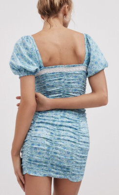 for love and lemons blue floral dress CALYPSO MAXI DRESS