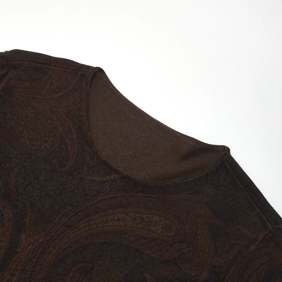 Saltador Ralph Lauren Mujer Marrón Cuello Redondo Tejido Algodón Grande Reino Unido 14 Foto 4 de 4