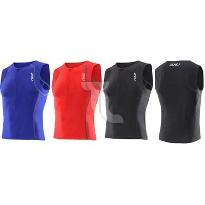 2xu Active Tri Singlet Top Lauftop Laufshirt MT2716 NEU Triathlonladen Herren