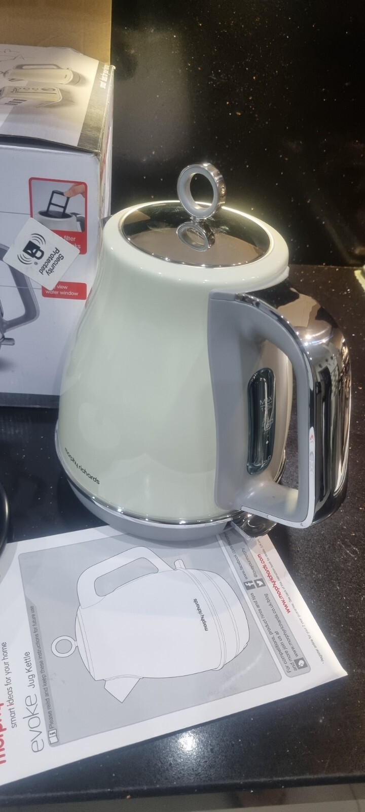 MORPHY RICHARDS EVOKE 104405 Cream JUG KETTLE 1.5 L NEW BOXED FREE