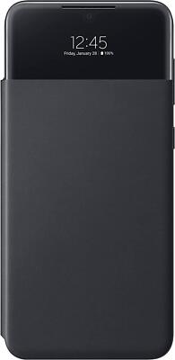 Original / Offizielle Samsung Galaxy A33 Smart S-View Wallet Case / Hülle - Schwarz