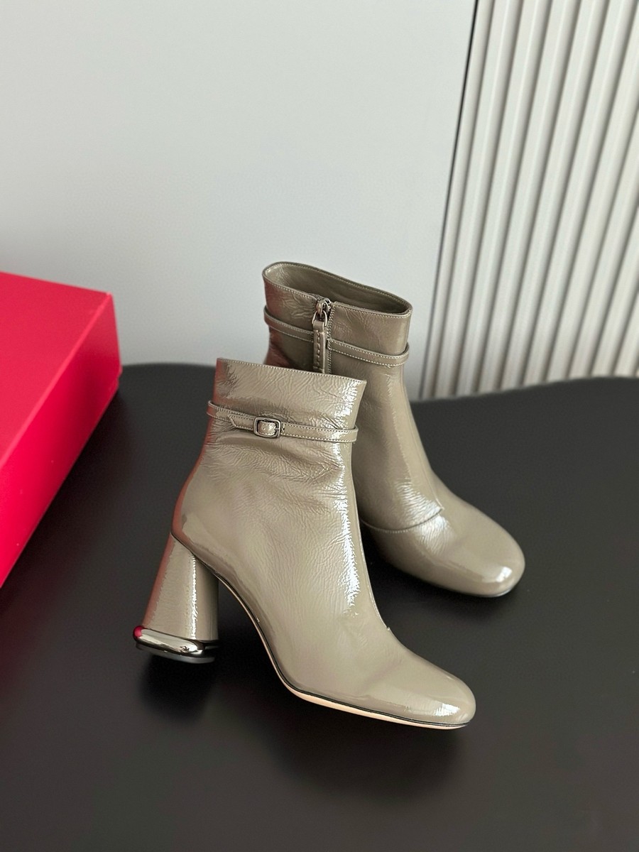 Roger Vivier Women Patent Leather Buckled Ankle Boots | eBay