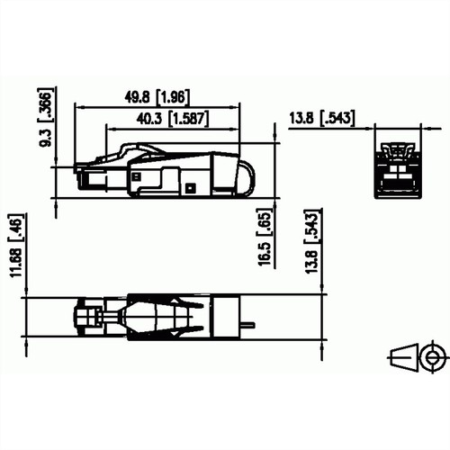 BTR C6A RJ45 field plug pro / 130E405032-E - Afbeelding 2 van 2