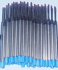 12 - GEL Ballpoint Refills for PARKER PEN - BLUE INK, .5mm