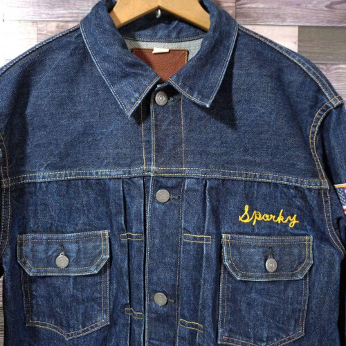 SUGAR CANE 2nd Denim Jacket DENIM Dark Navy Size 40 [EXC