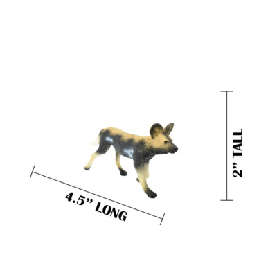 African Wild Dog, Museum Quality Plastic Animal Realistic Hand