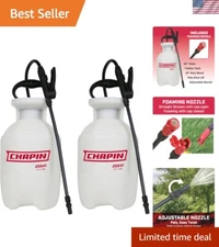Value Pack 2-Pack 1 Gallon Garden Sprayer with Foam & Adjustable Nozzles
