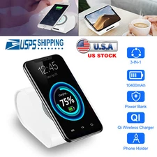 Power Bank Wireless Fast Charging Station USB Portable Battery Charger Universal