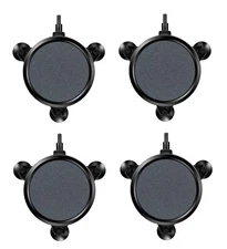 VIVOSUN 4Pack 4" Air Stone Disc w/ Shell & Sucker for Hydroponics Aquarium Tank