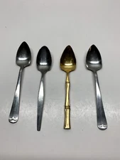 Grapefruit Dessert Spoons Serrated Edge Stainless Sysco Citra Japan Set of 4