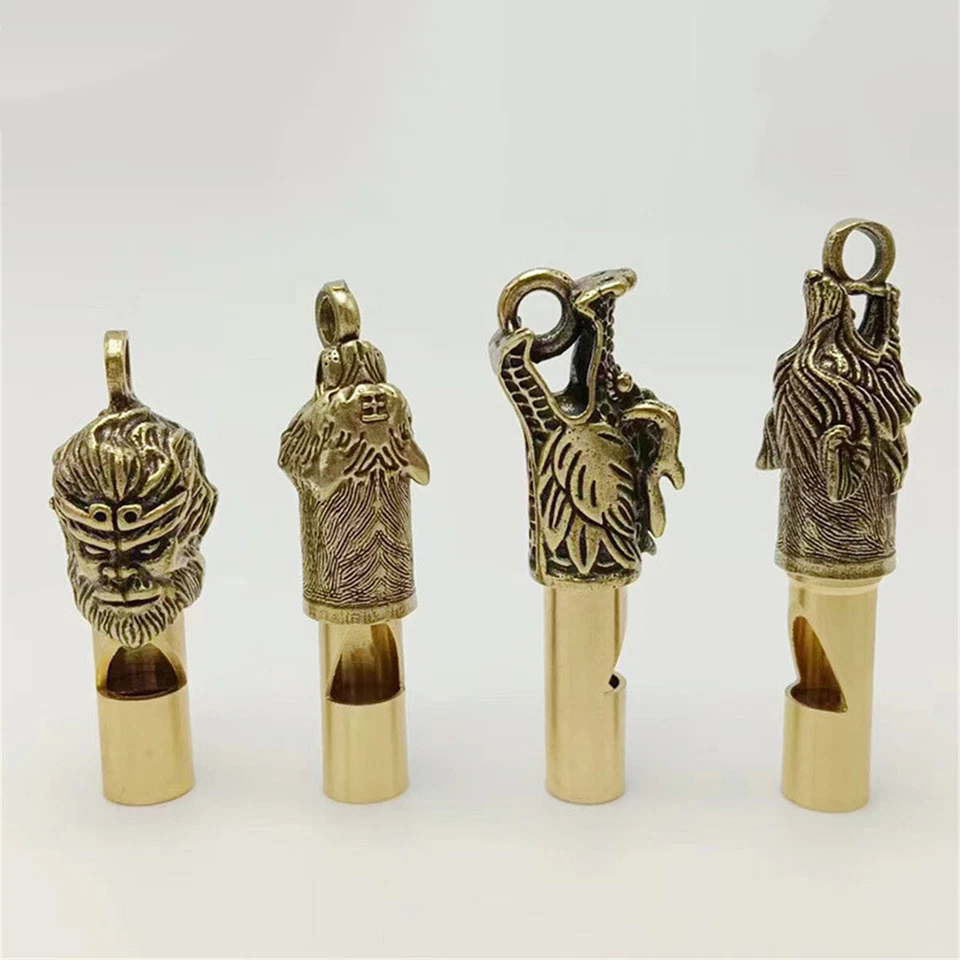 Tierkreis Messing Pfeife Halskette Schlüsselanhänger Anhänger Statue Zubehör - Bild 2 von 4