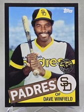 2020 Topps Update #85TB-38 Dave Winfield 1985 35th Anniversary Black 299/299