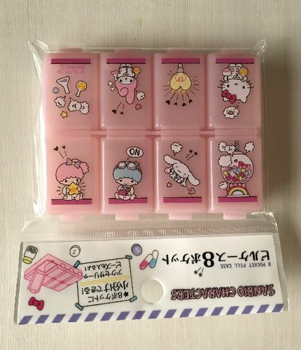 Sanrio Charaktere Hello Kitty My Melody Pillenhülle Organizer Kosmetikzubehör - Bild 8 von 11