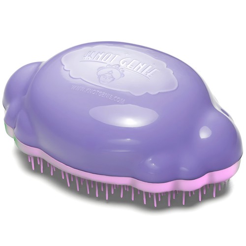 Knot Genie Teeny Detangling Brush For Wet Or Dry Hair - Mystic Mauve - Picture 2 of 7