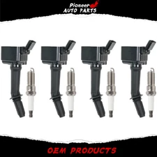 4X Ignition Coil+Spark Plug UF802 pack for Buick Chevy Malibu Cruze Turbocharged