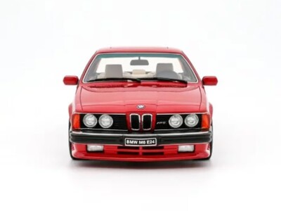 1986 BMW E24 M6 HENNA RED LTD ED 3000 PCS 1/18 MODEL CAR BY