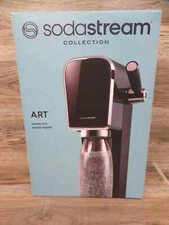NEW SodaStream Art Sparkling Water Maker - Black with 2nd full CO2 canister NIB