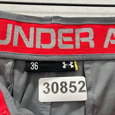 ボタン Under Armour Match Play Golf Pants Mens 36x32 Straight Gray