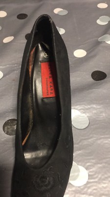 Escarpins Noirs Femme - Taille 38 - Faux Cuir - Talons Hauts - Occasion - Envoi Possible